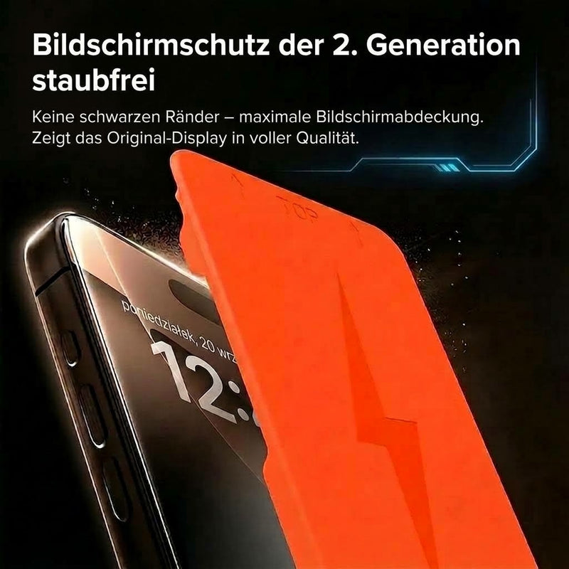 Arctiqo™ 2.0 Panzerglas Displayschutz mit Installationsrahmen